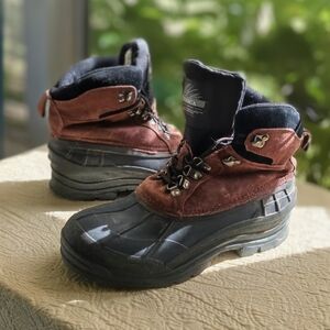 Itasca Kids Black and Brown Outdoor Boots